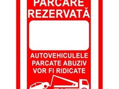 Placute pentru parcare rezervata personalizata