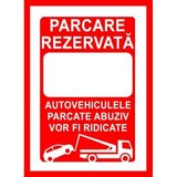 Placute pentru parcare rezervata personalizata